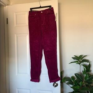 BDG high rise mom corduroys size 27 NWT